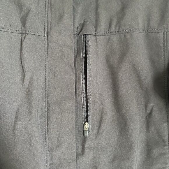 Exofficio Rain Jacket Women’s M Black Hooded Coat Pockets Outdoor Packable Camp - Picture 7 of 10